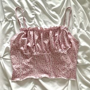 Shein Pink Cropped Cami